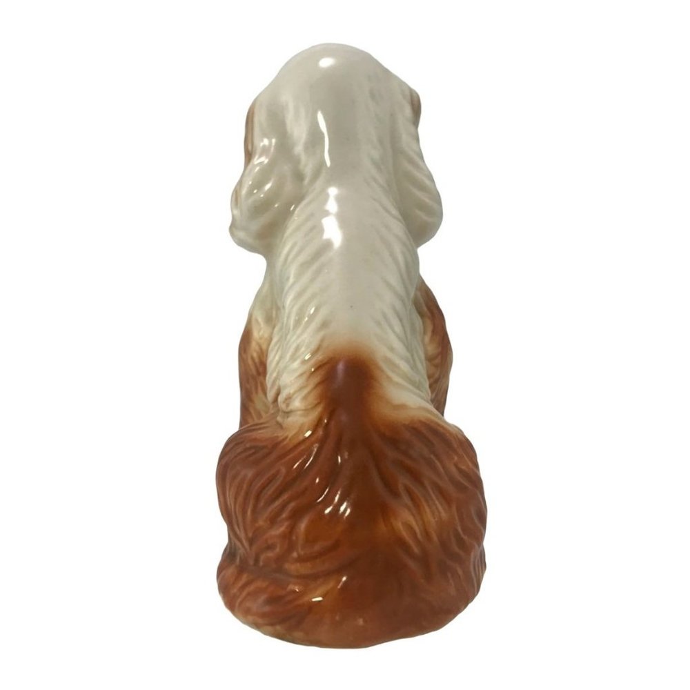 Vintage 1950s Seated Spaniel Figurine Porcelain Hand Painted 3.5 inches tall - Picture 3 of 7